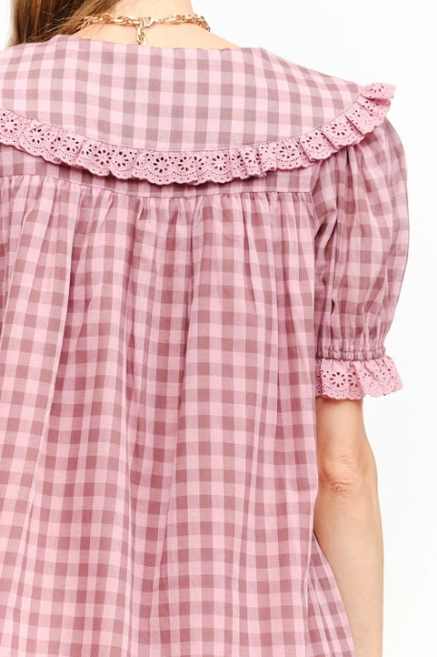 Jones Gingham Babydoll Dress