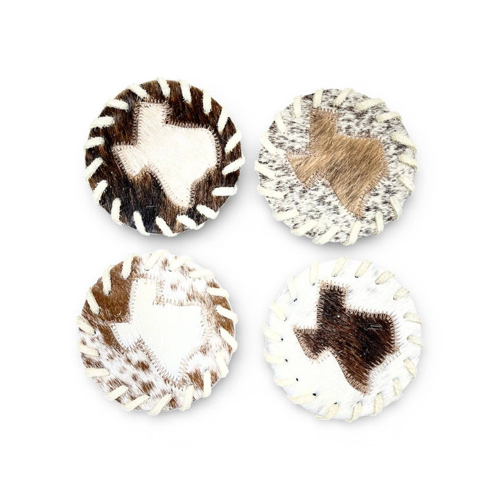 Texas Cowhide Coaster