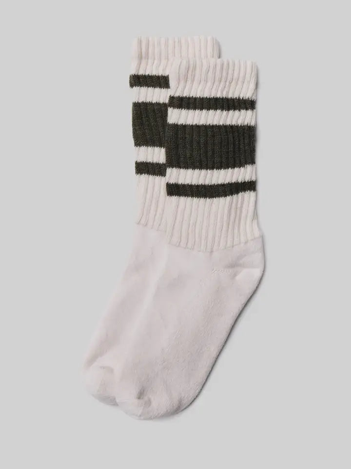 Mono Stripe Crew Sock