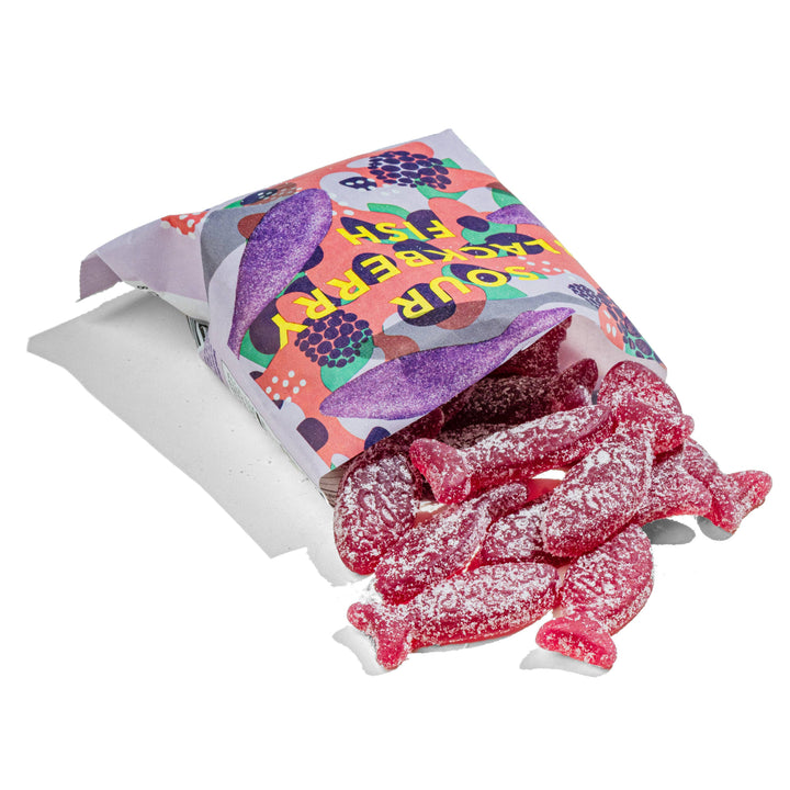 Sour Blackberry Swedish Fish Candy