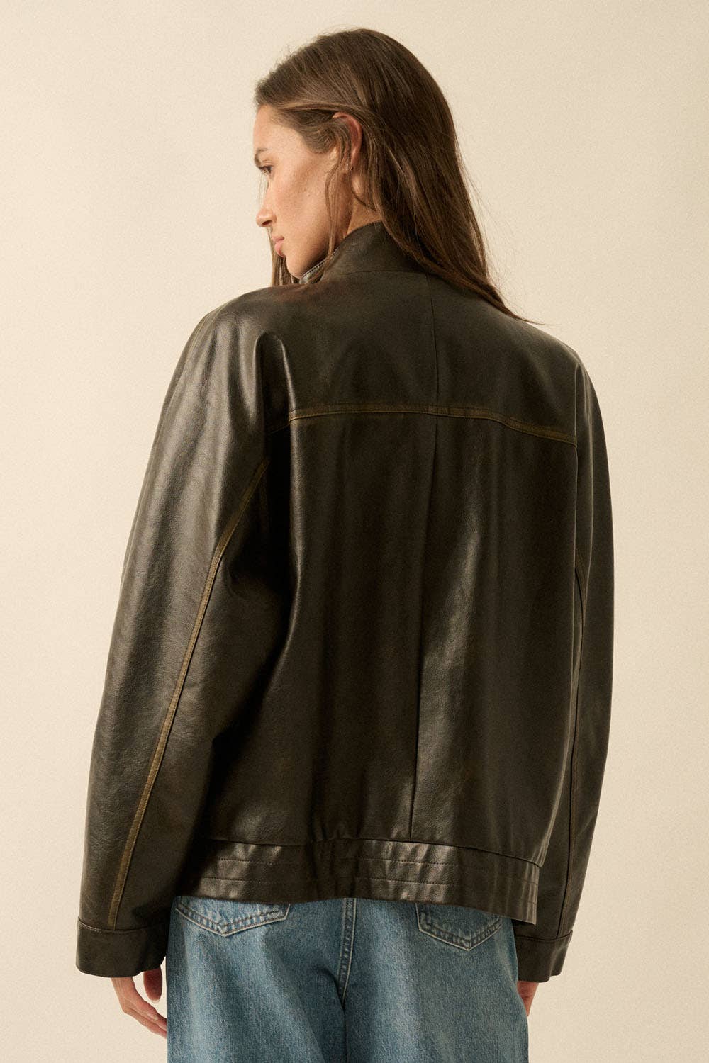 Jane Piping Trimmed Zip-Up Jacket