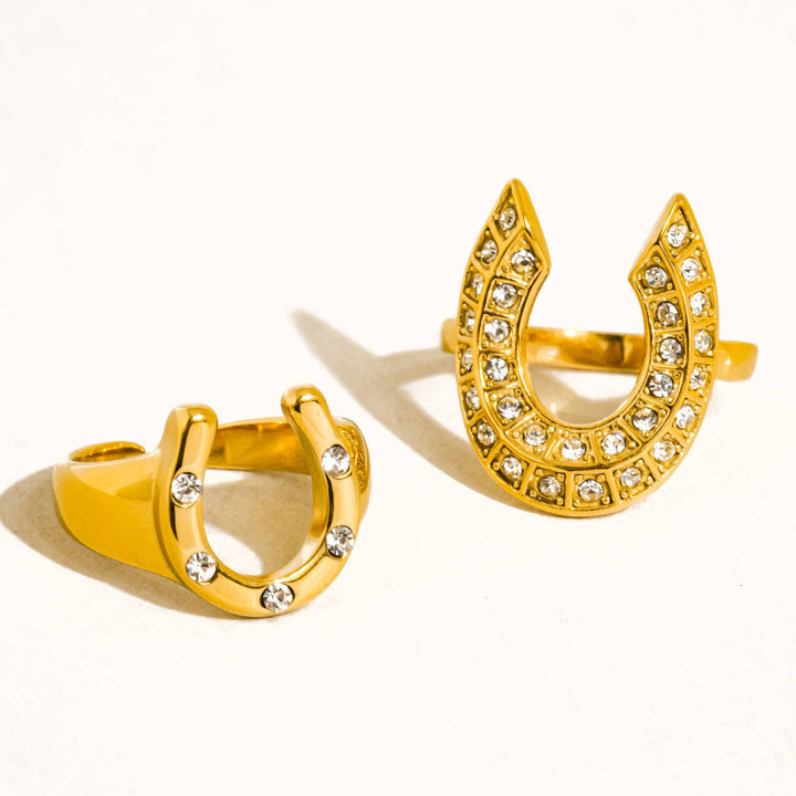 CZ Horseshoe Ring