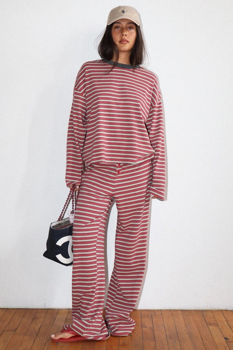 Nora Striped Long Sleeve Top
