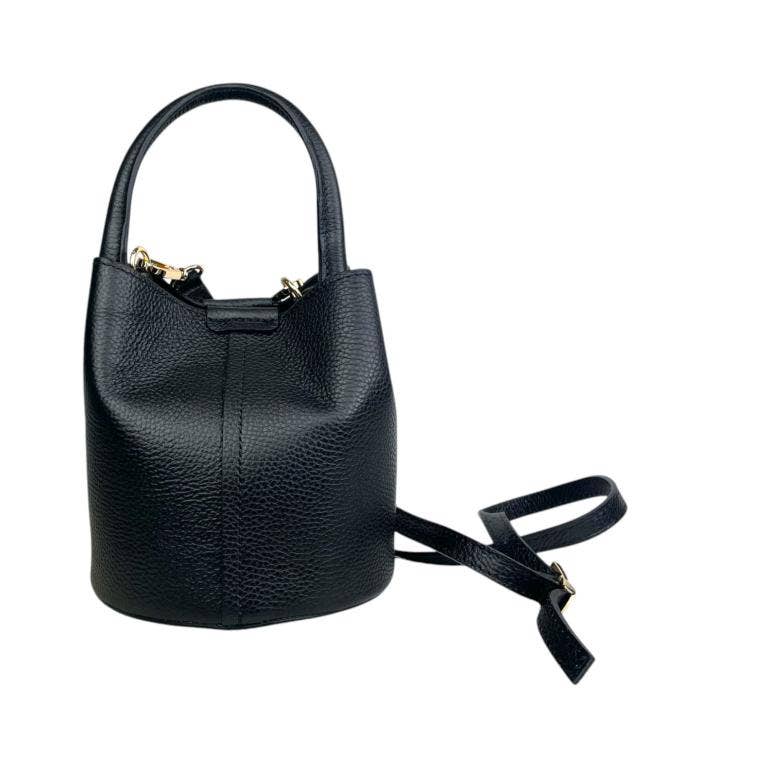 Noemi Italian Leather Bucket Handbag