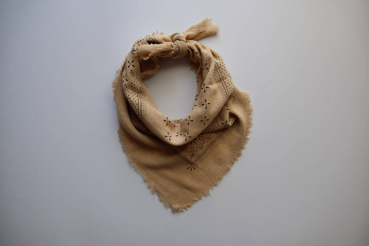 Oatmeal Classic Silk Bandana
