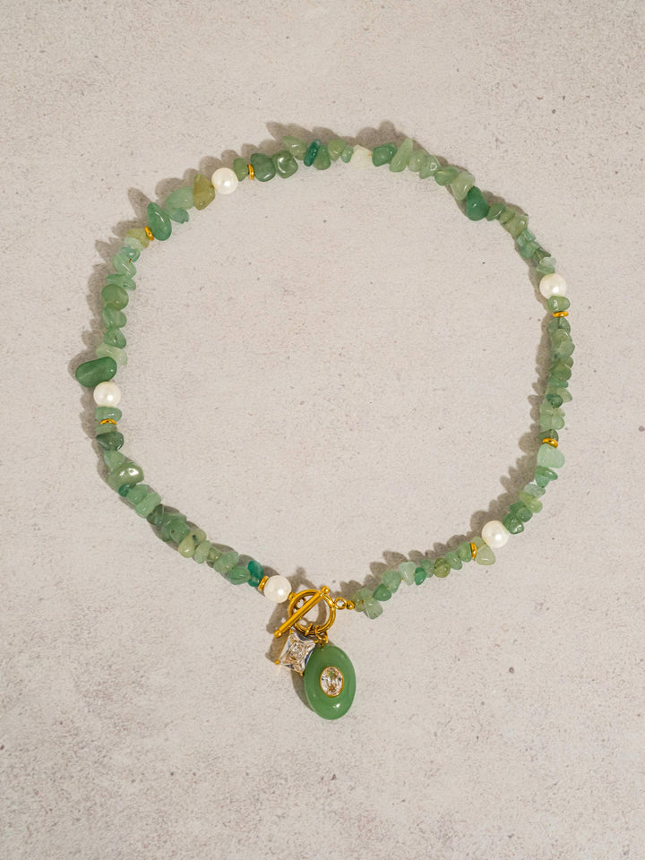 Cercey Stone Charm Necklace