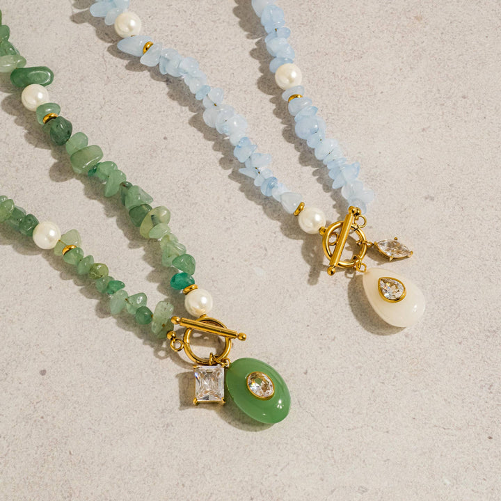 Cercey Stone Charm Necklace