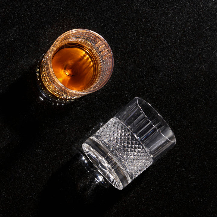 Revolve Crystal Spinning Scotch Rocks Glass