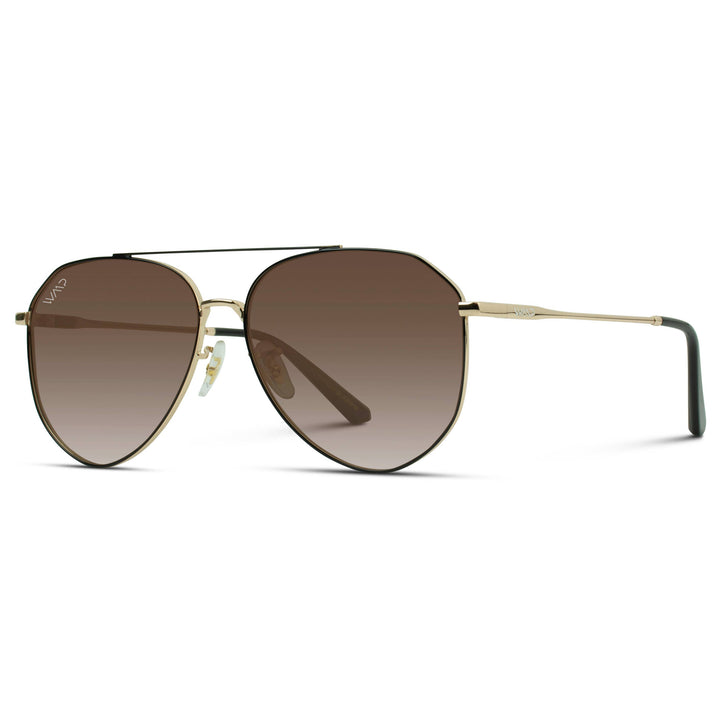 Ramsey Geometric Polarized Aviators Sunglasses