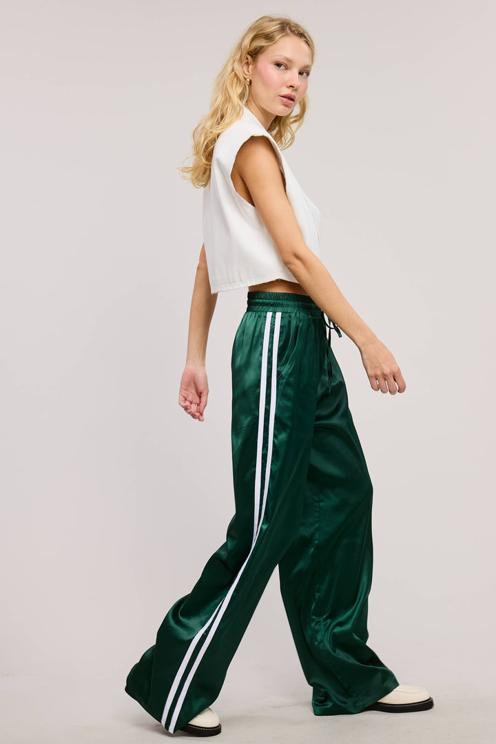 London Satin Track Pants