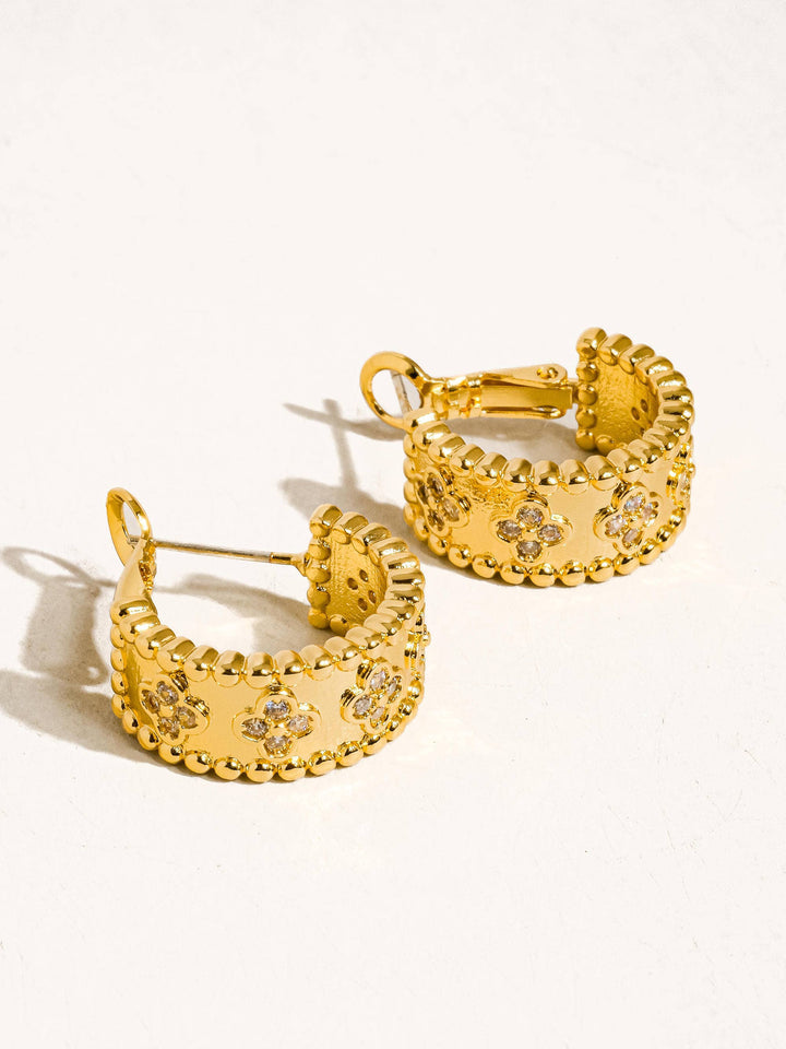 Ismaël Floral Hoop Earring