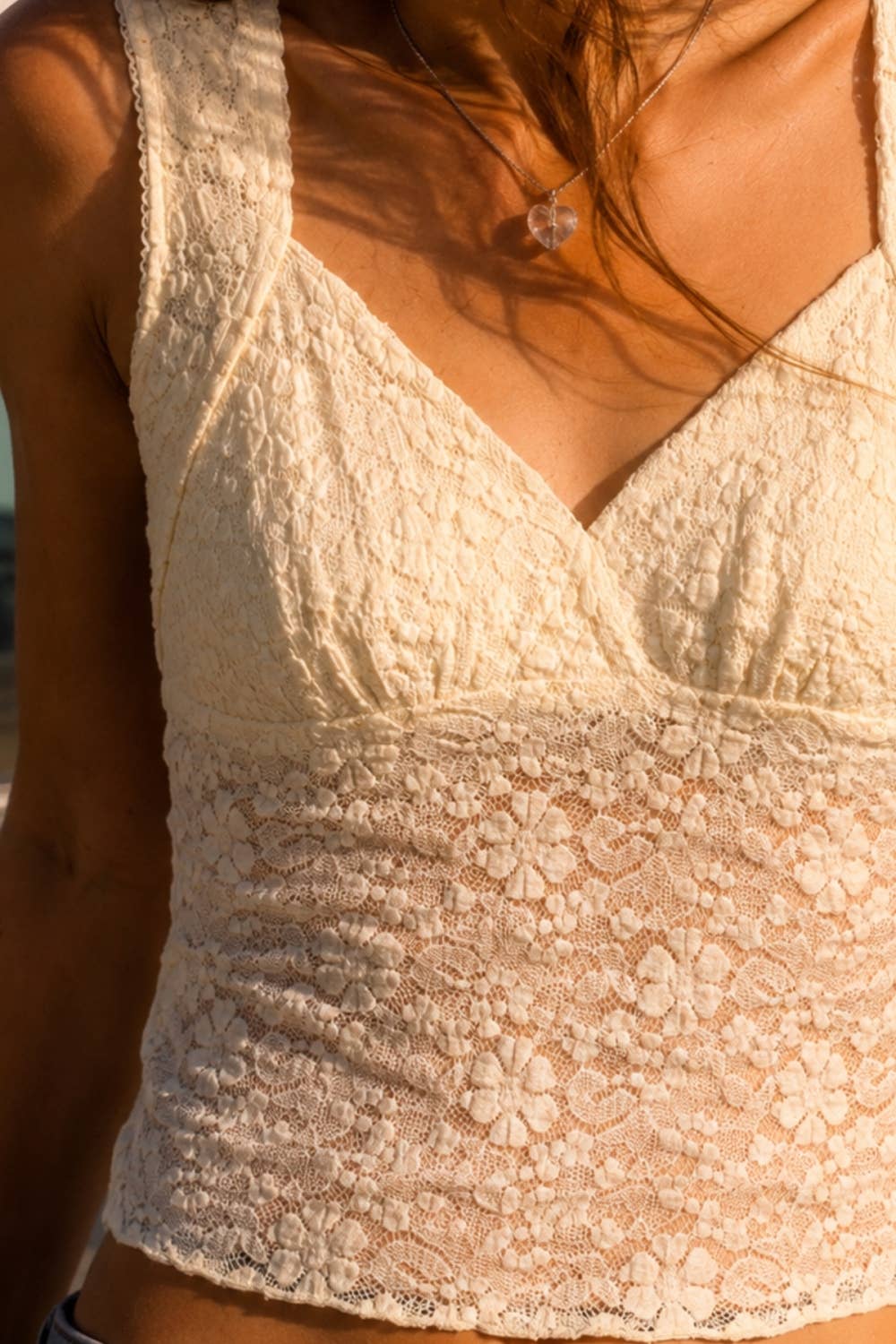 Bella Soft Lace Sleeveless Top