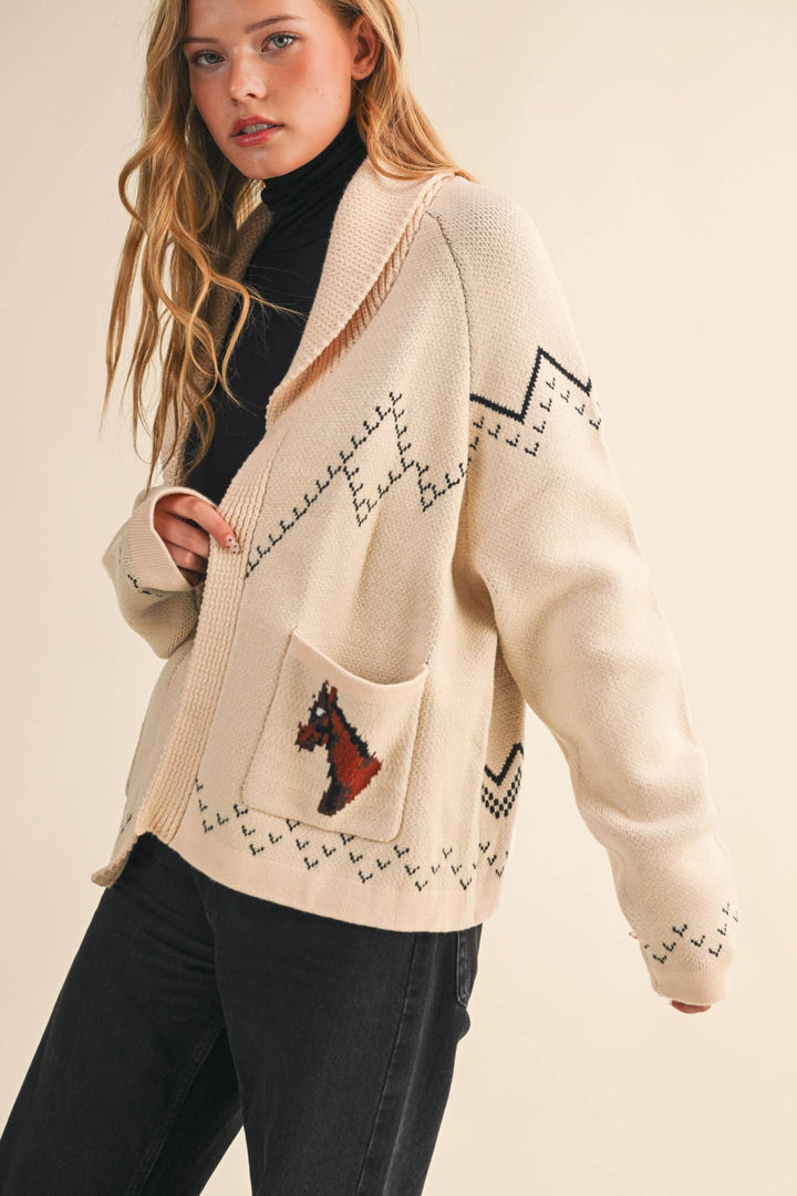 Kendra Horse Knit Sweater