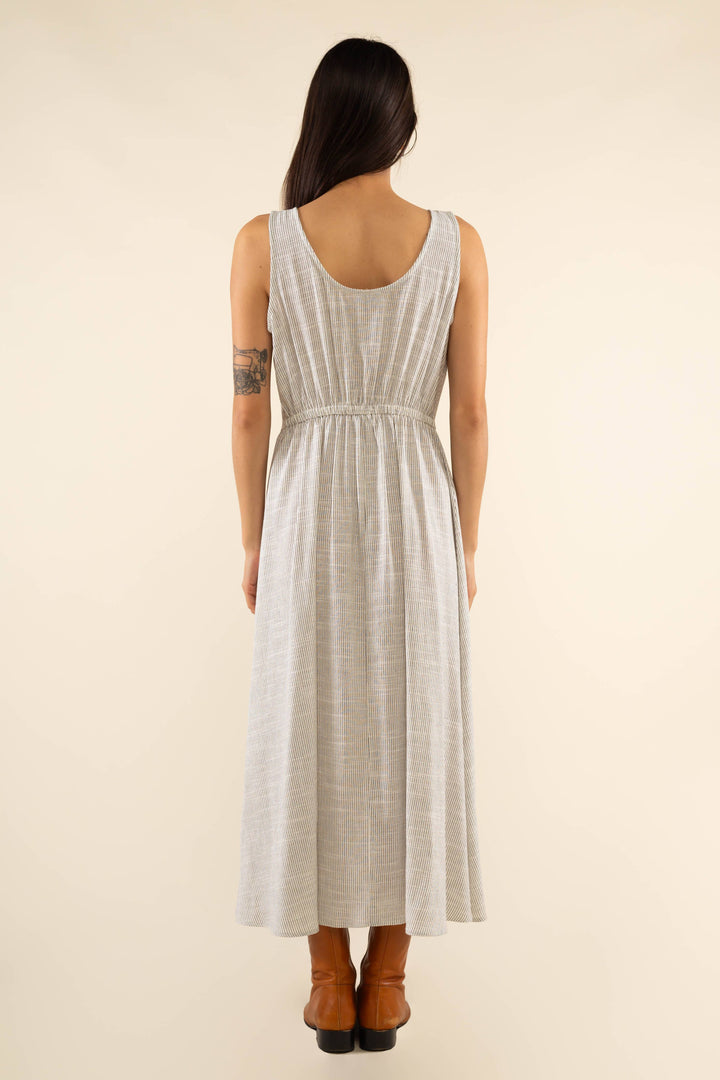 Petra Button Front Midi Dress