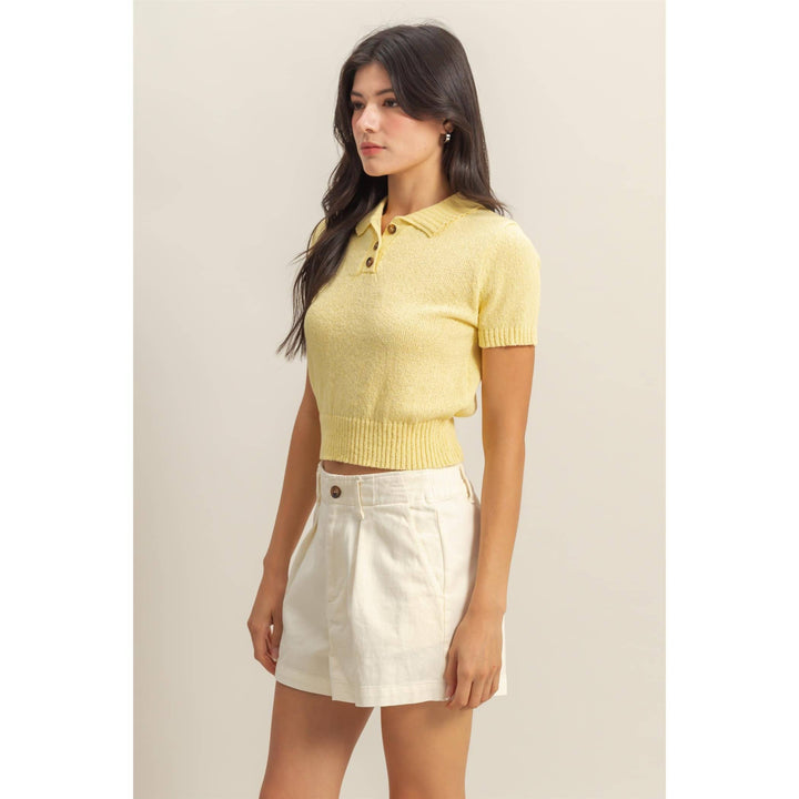 Margaret Knit Polo Top