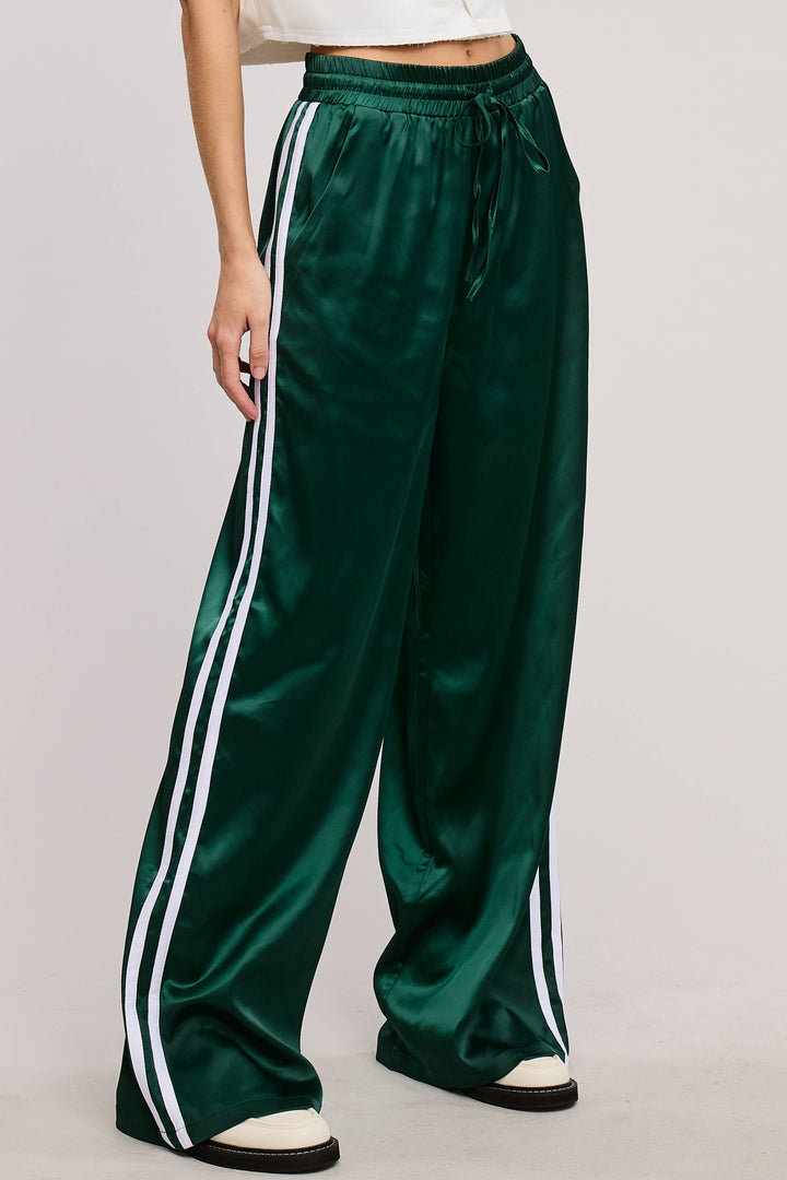 London Satin Track Pants