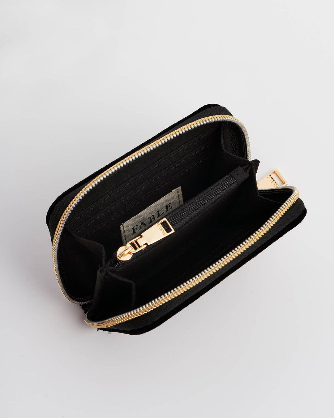 Black Celestial Velvet Embroidered Purse