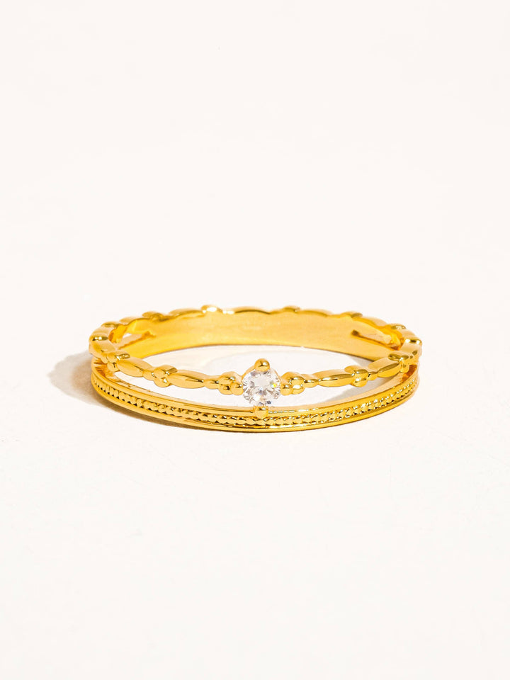 Belen CZ Thin layered Ring
