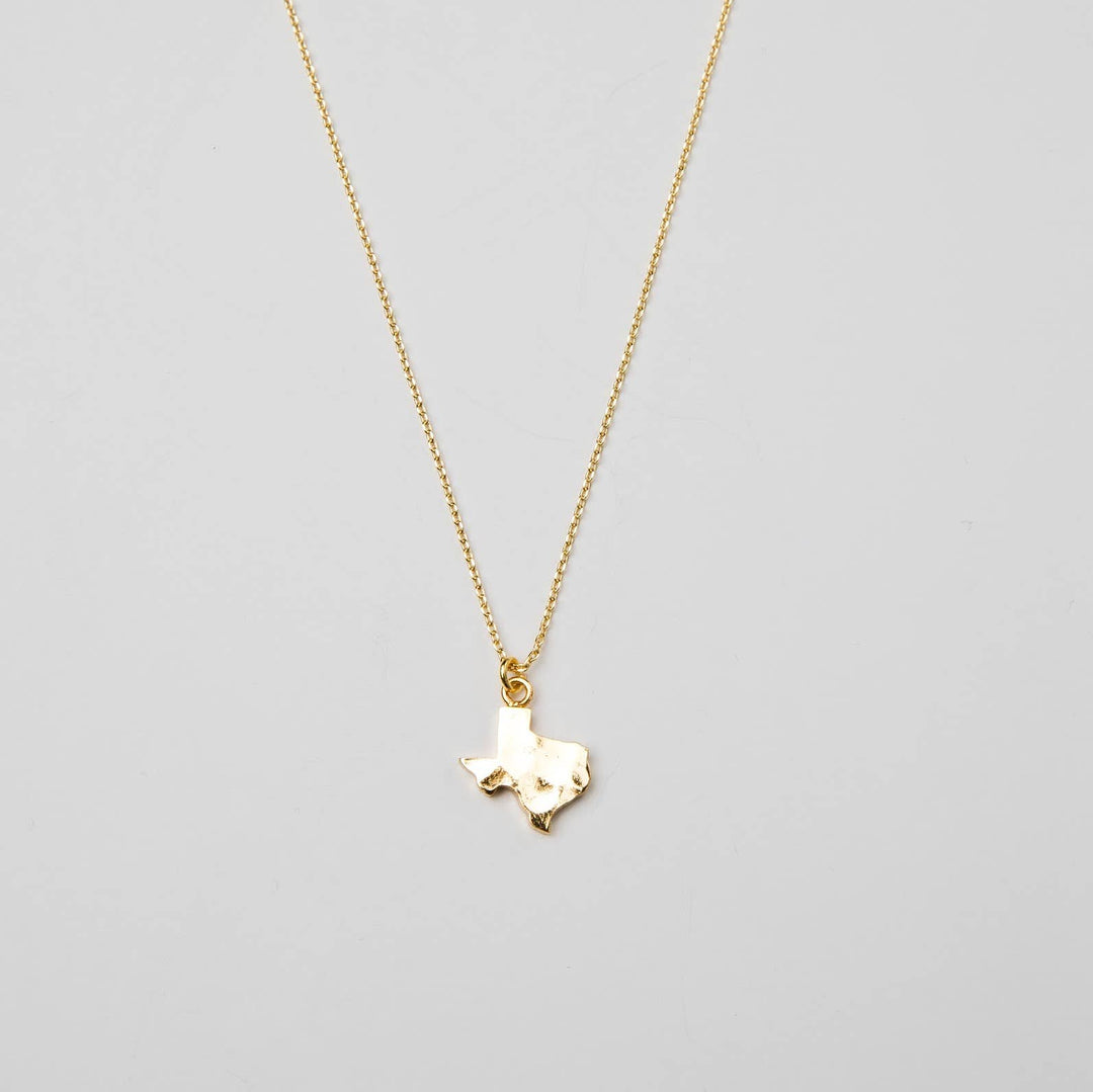 Hammered Texas Pendant Necklace