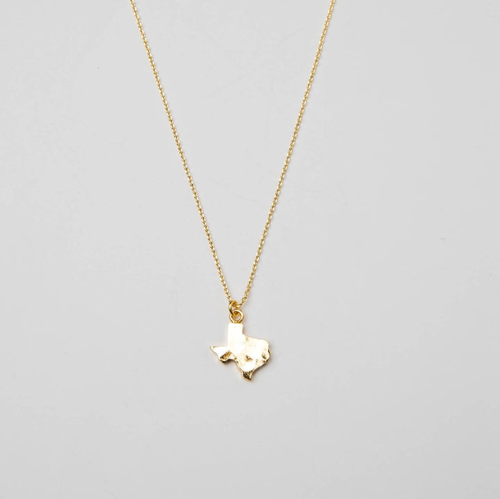 Hammered Texas Pendant Necklace