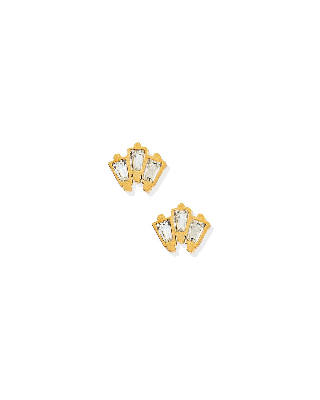 Demi Gold Screwback Stud Earrings