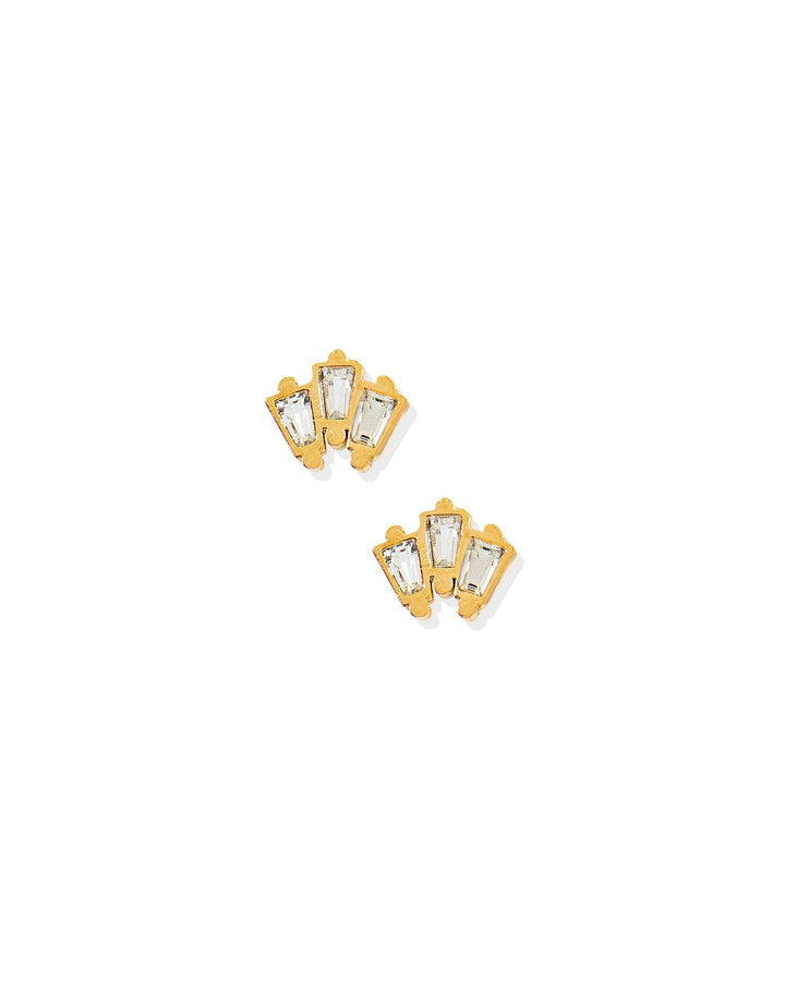 Demi Gold Screwback Stud Earrings