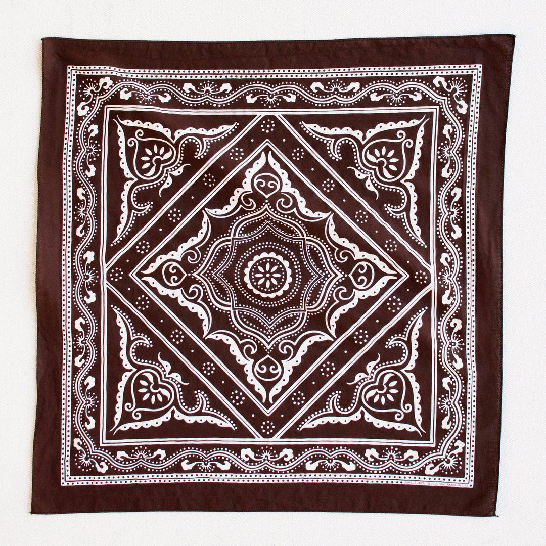 Brown Western Bandana