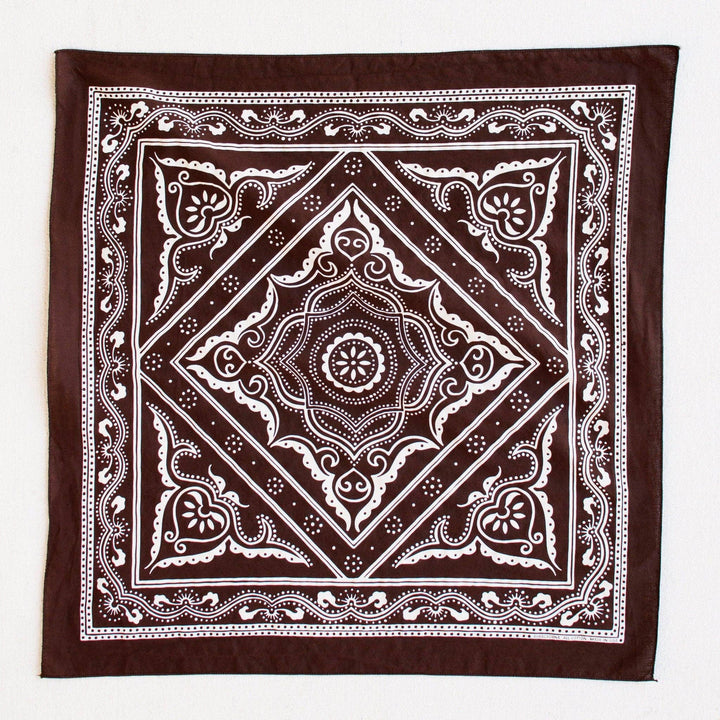 Brown Western Bandana