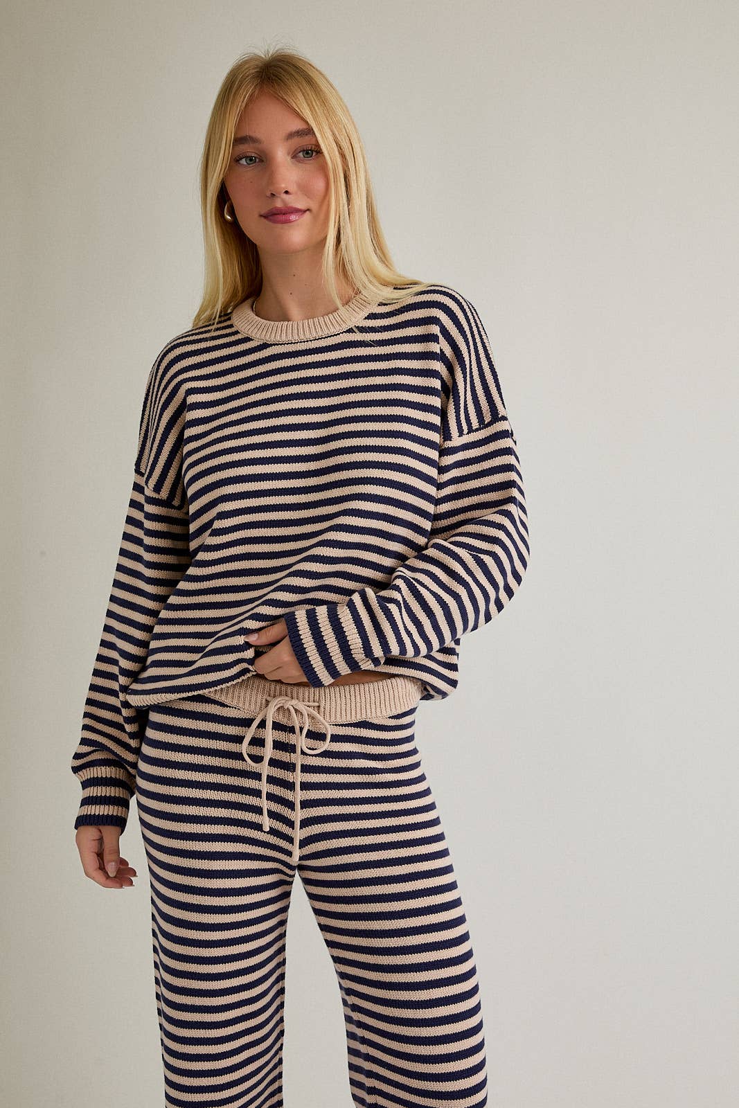 Leslie Striped Crew Sweater