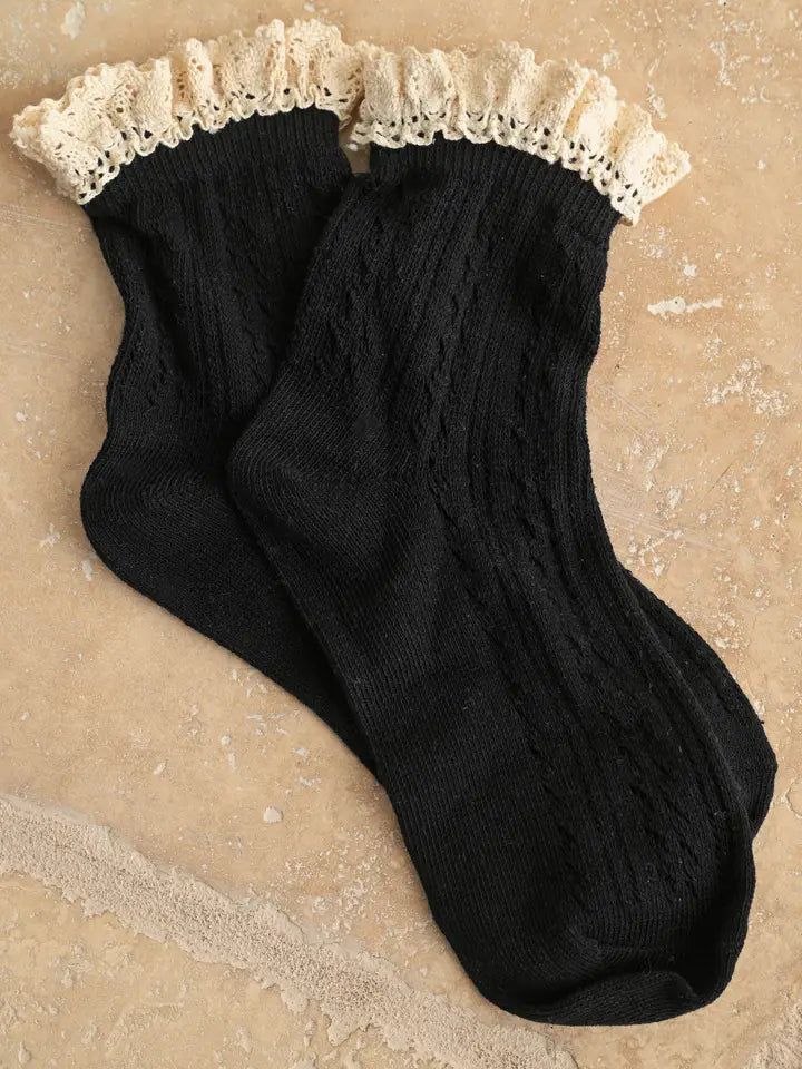 Crochet Pointelle Socks