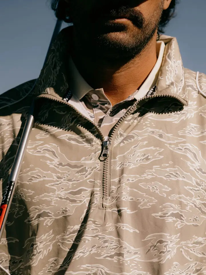 Pullover Piped Qtr Zip