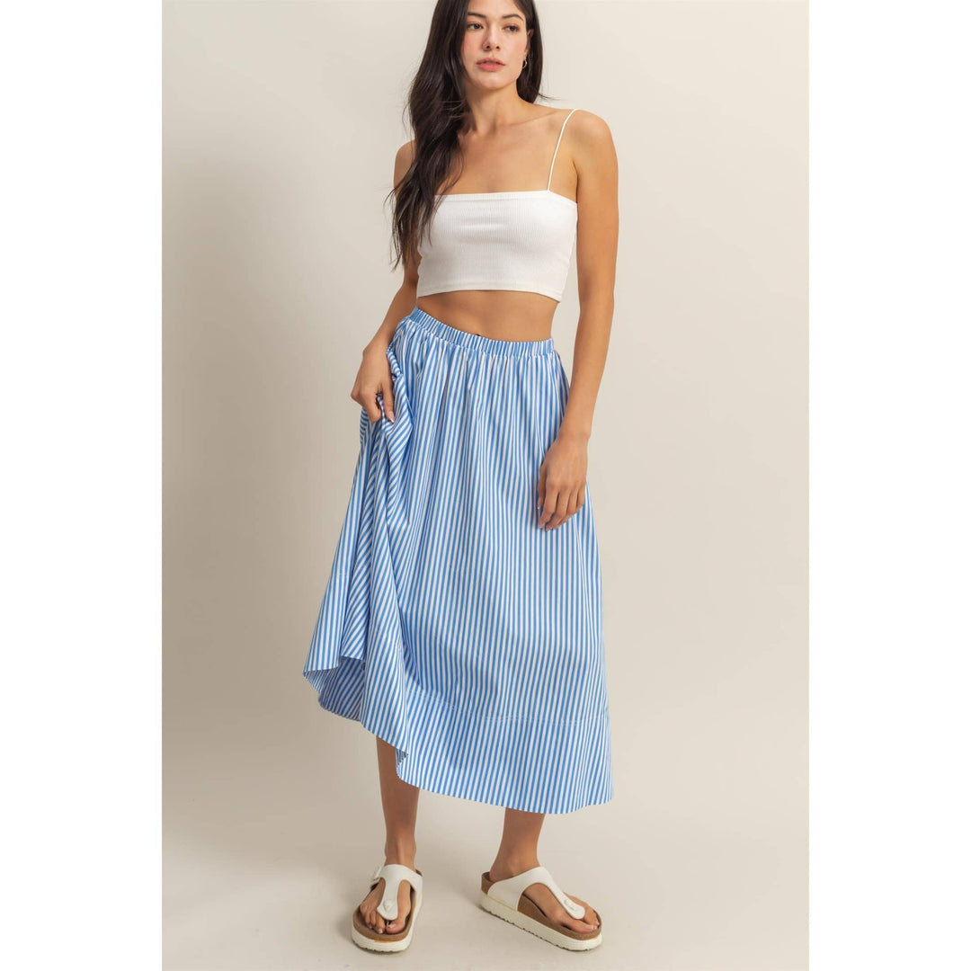 Connie High-Waist Midi Skirt