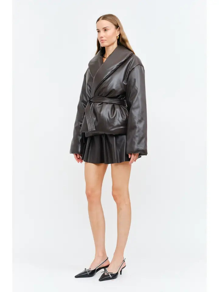 Celine Brown Bubble Jacket