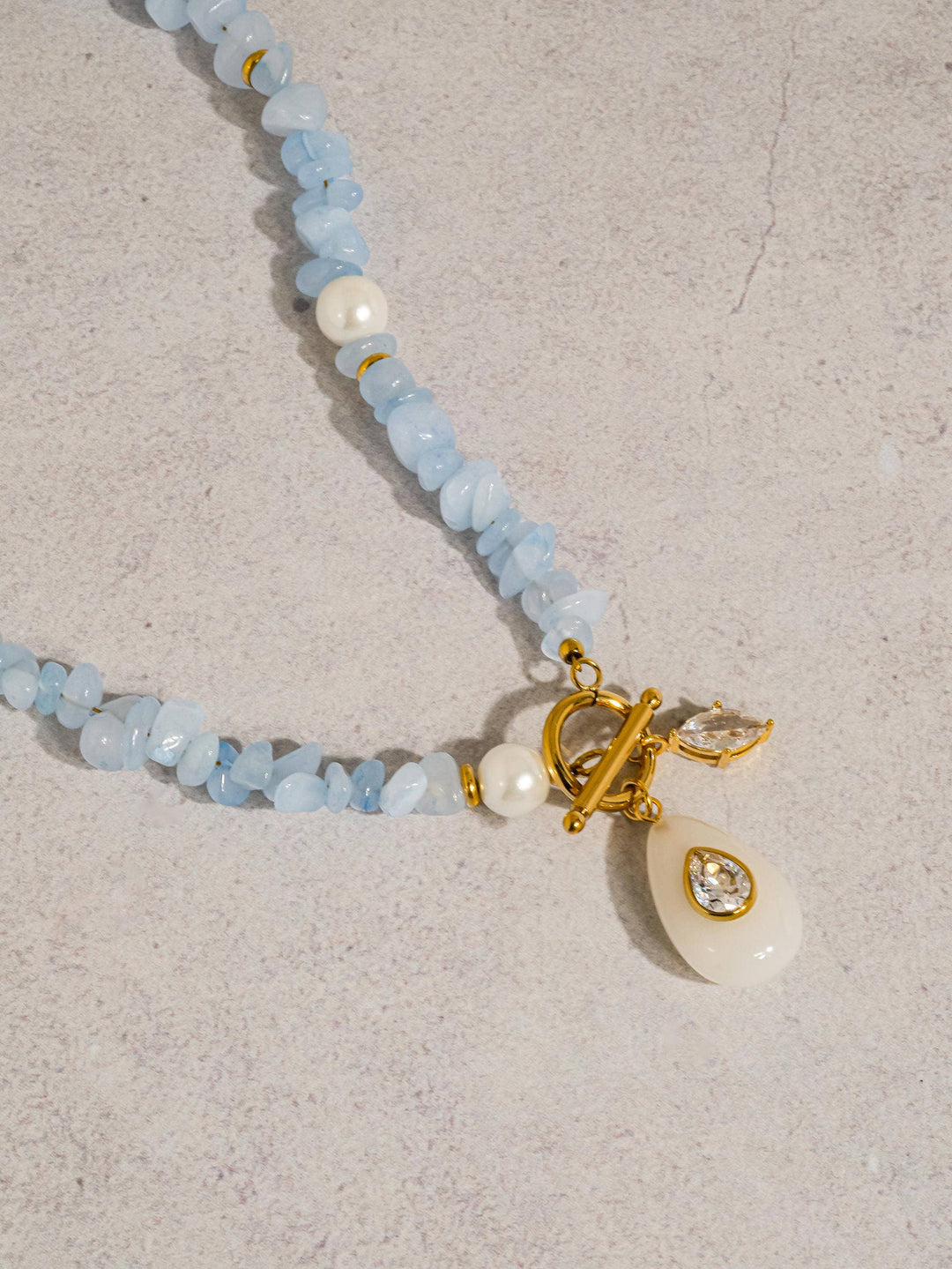 Cercey Stone Charm Necklace