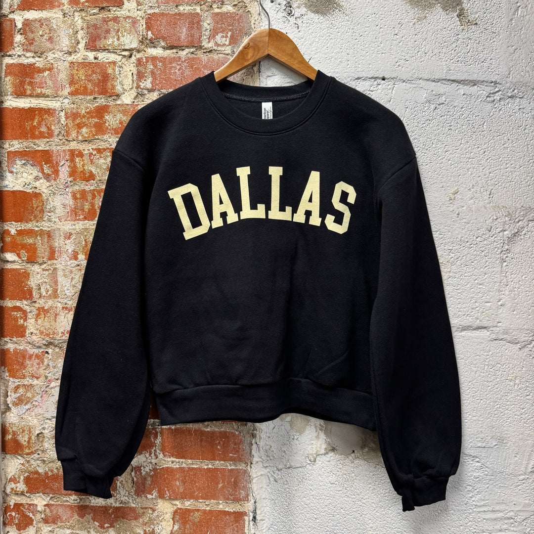 Dallas Collegiate Cropped Crewneck