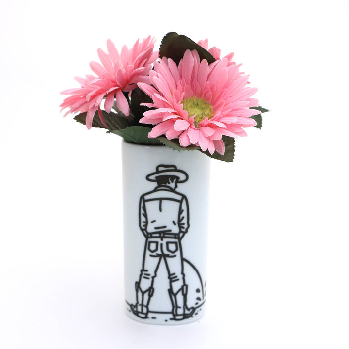 Cowboy Vase
