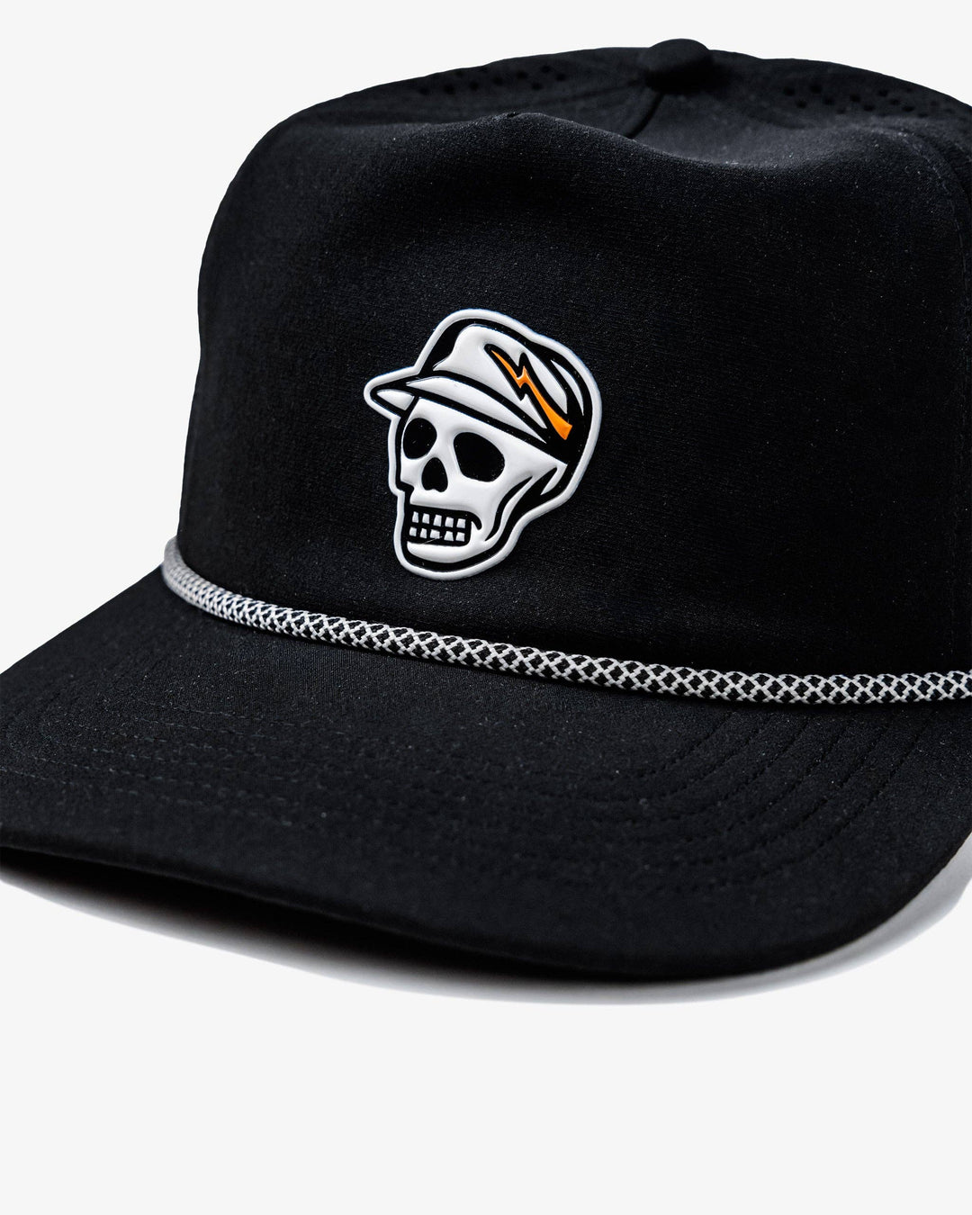 Skull Caddie Performance Rope Hat - Black