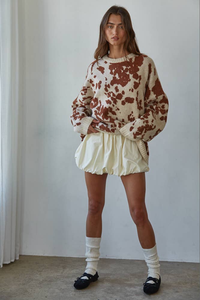Presley Animal Pattern Sweater