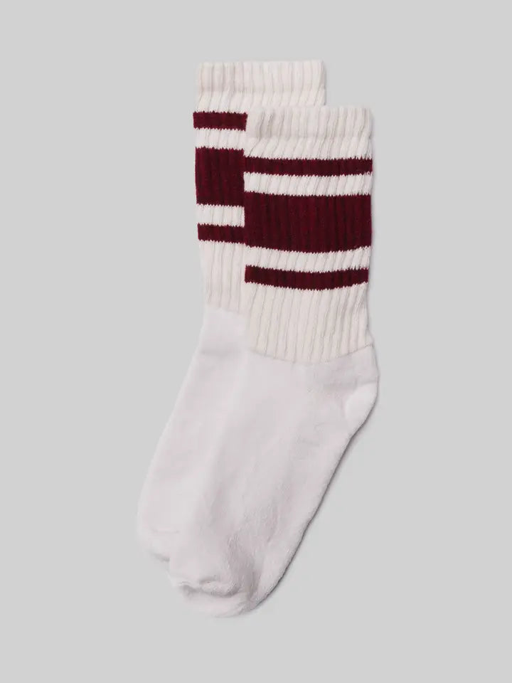 Mono Stripe Crew Sock