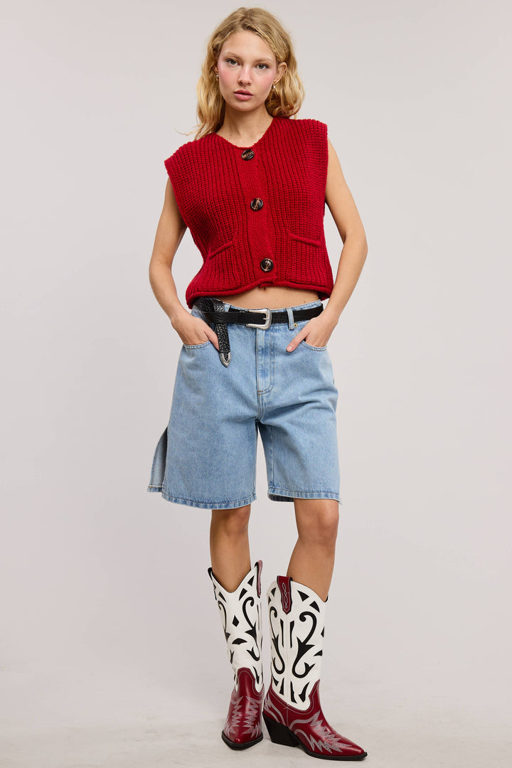 Vivi Sleeveless Sweater Vest