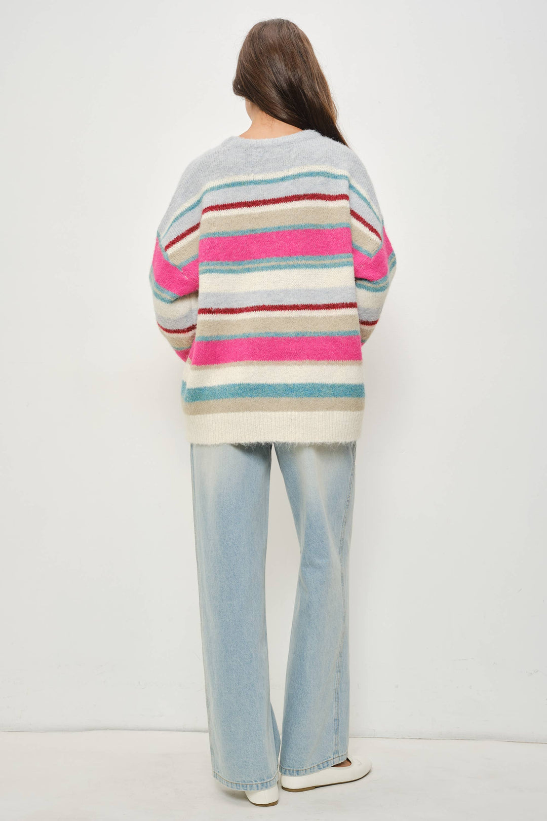 Benna Colorful Stripe Pullover