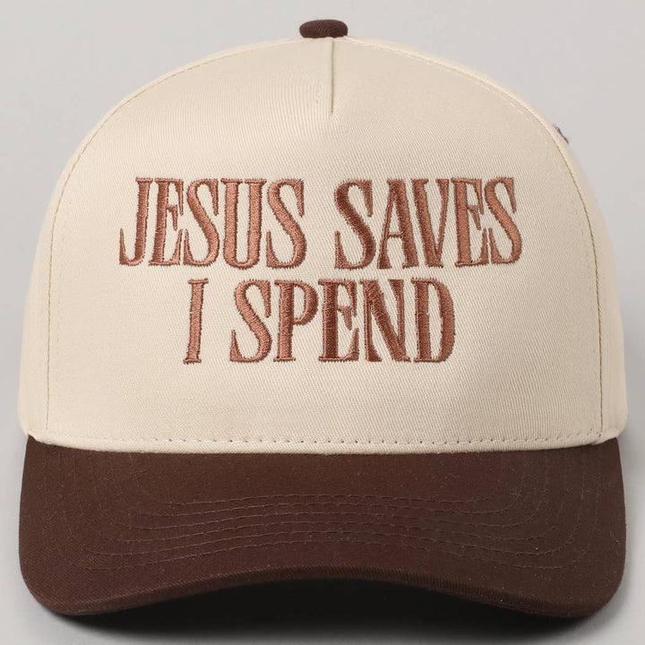 Jesus Saves I Spend Hat