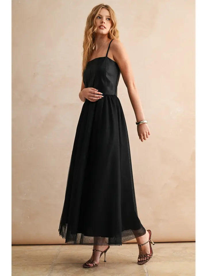 Danielle Pu Mesh Maxi Dress