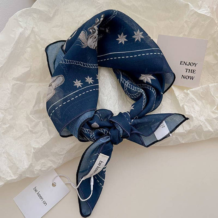 Indigo Western Bandana