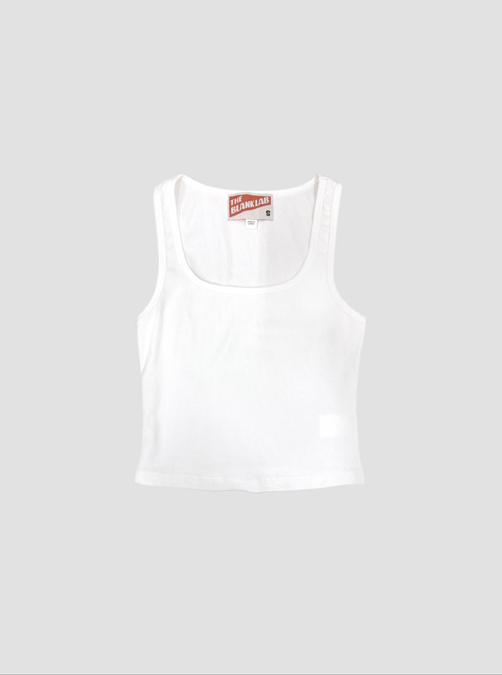Square Neck Cropped Sleeveless Top