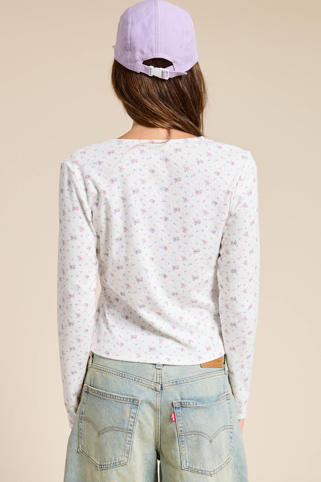 Ella Floral Pointelle Cardigan