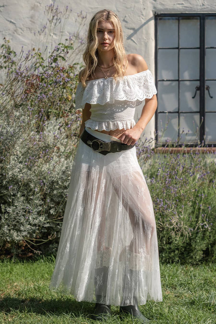 Kaia Maxi Lace Skirt