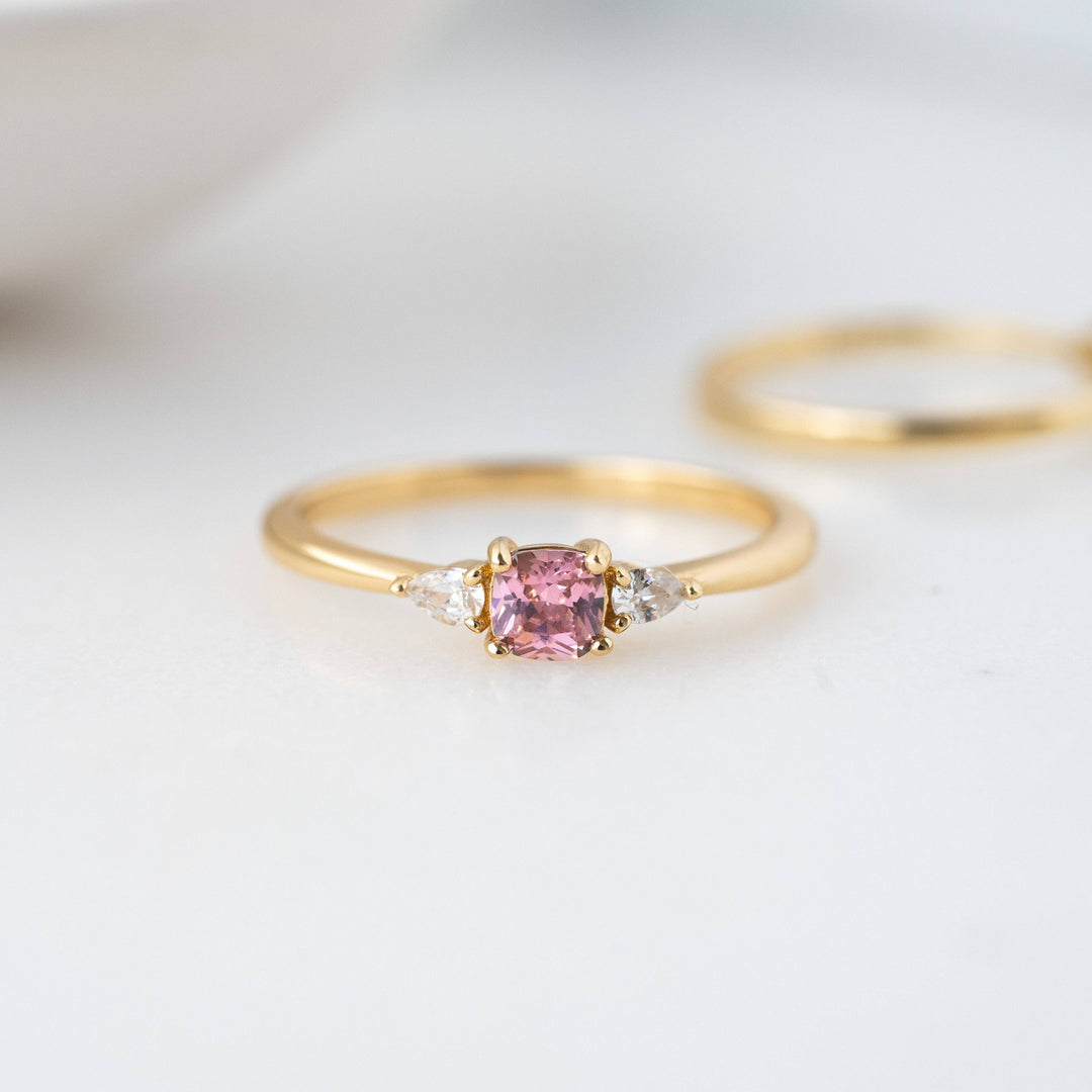 Pink Cushion Ring