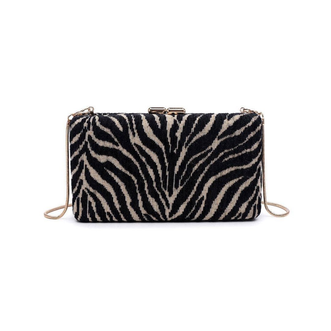 Sade Zebra Evening Bag