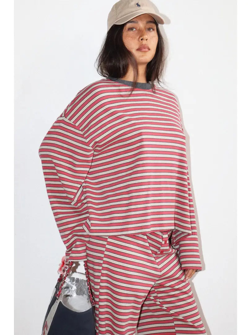 Nora Striped Long Sleeve Top